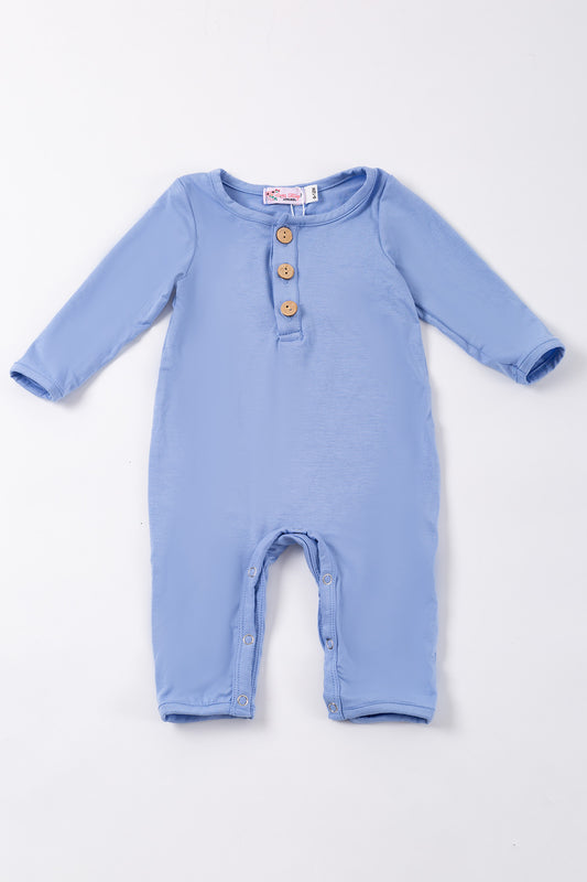 Steel Blue Bamboo Romper