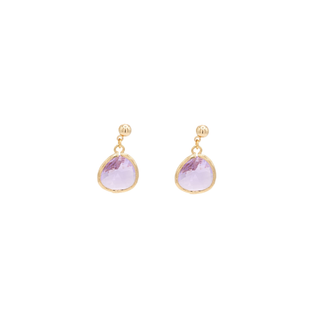 Gemstone Ball Post Stud Dangle Earring 60 Colors custom