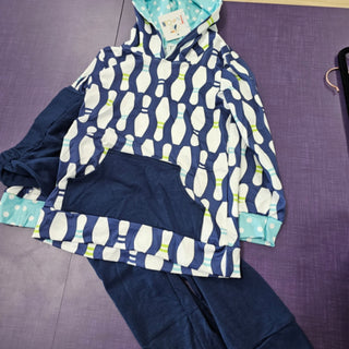 Ready Set Bowl Blue Jogger Set - Wellington Design
