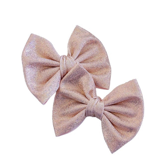 Rose Gold Holographic Savannah Bow Piggies Set