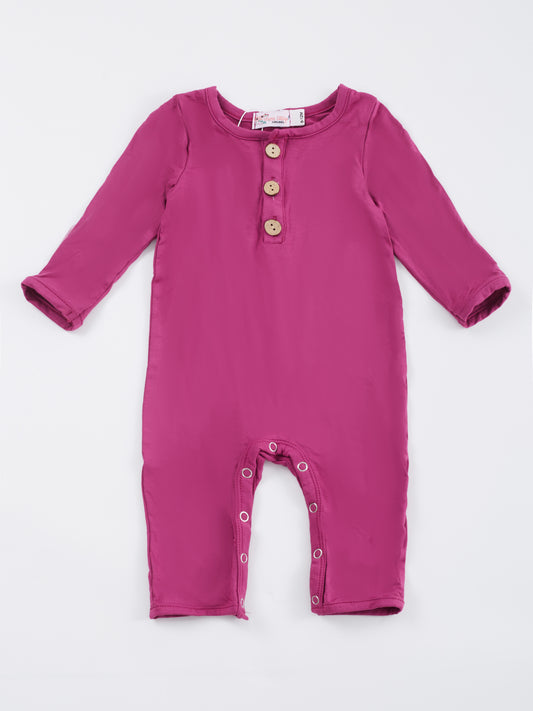Magenta Bamboo Romper