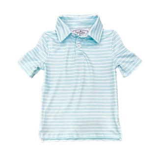 Baby Blue Stripe Polo
