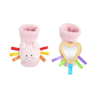 Pig Rattle Socks