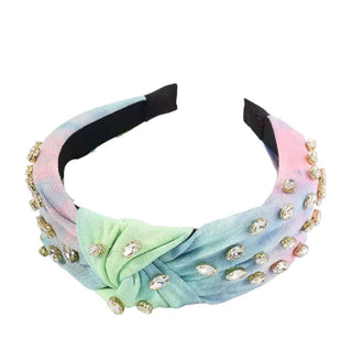 Tie Die Jewel Knot Headband