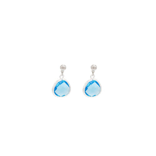 Gemstone Ball Post Stud Dangle Earring 60 Colors custom