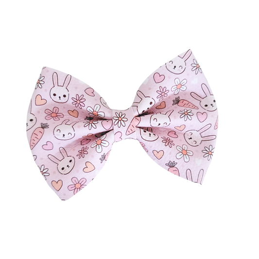 Luna Hair Bow | Vegan Leather Bow | Carrots & Bunnies
