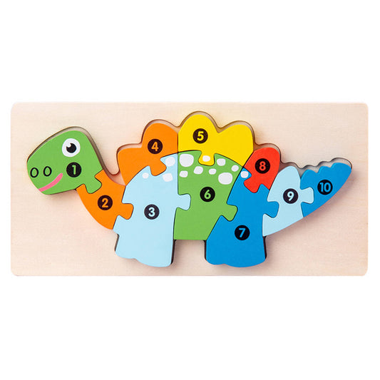 Animal Puzzles Kids Toy Wooden