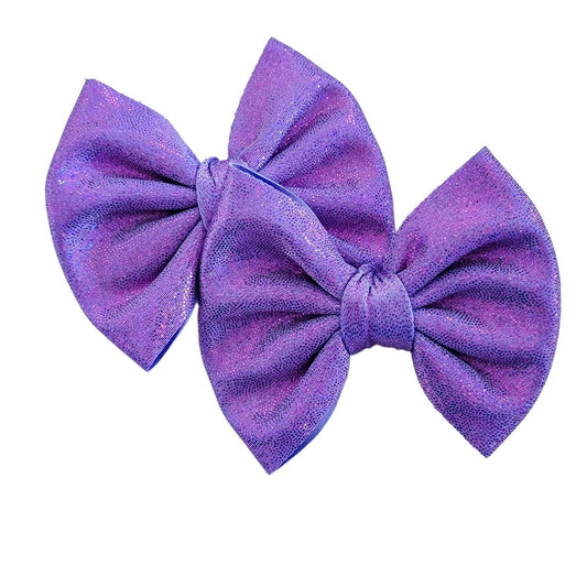 Lavender Holographic Savannah Bow Piggies