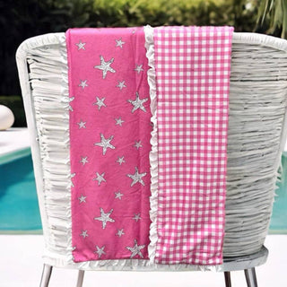 Pink Starfish - Swim Towel
