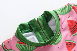 Watermelon Long Sleeve Ruffle Swimsuit - Lil Cactus