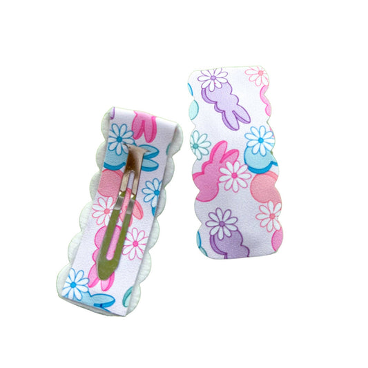 Floral Peep Snap Clip