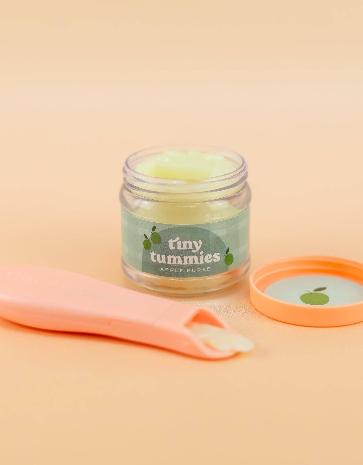 Apple jelly pretend food - Jar and spoon