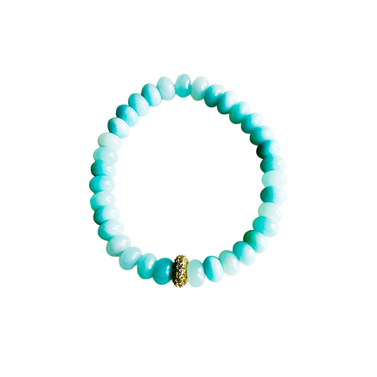 Candy Stretch Bracelet - Aqua Amazonite