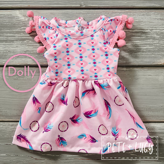 Dreamy Dream Catcher Doll Dress - Pete + Lucy