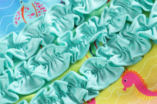 Rainbow Sea Creatures Ruffle Swimsuit - Lil Cactus