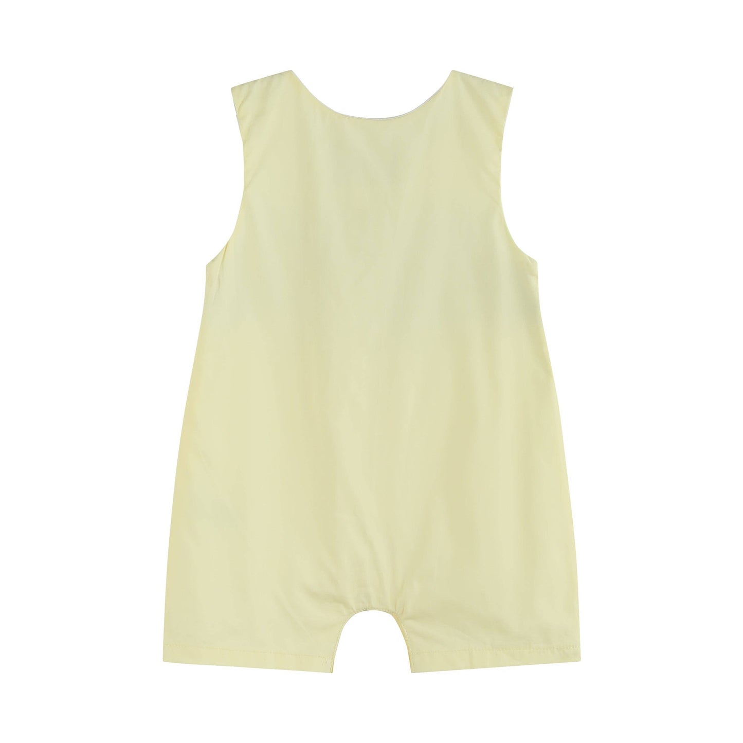 Yellow Popsicle Smocked Shortalls