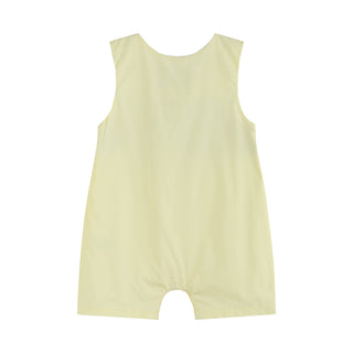 Yellow Popsicle Smocked Shortalls