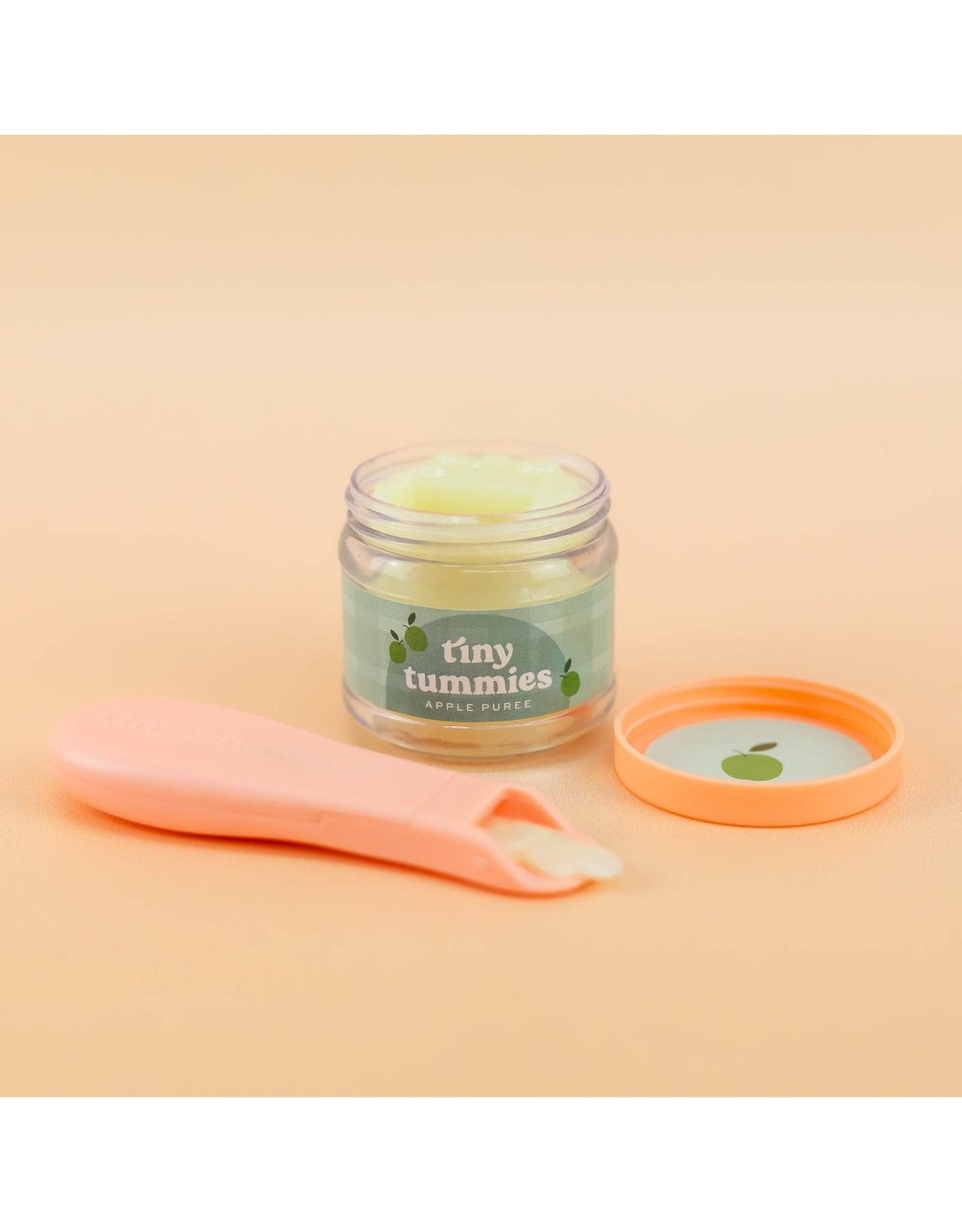 Apple jelly pretend food - Jar and spoon