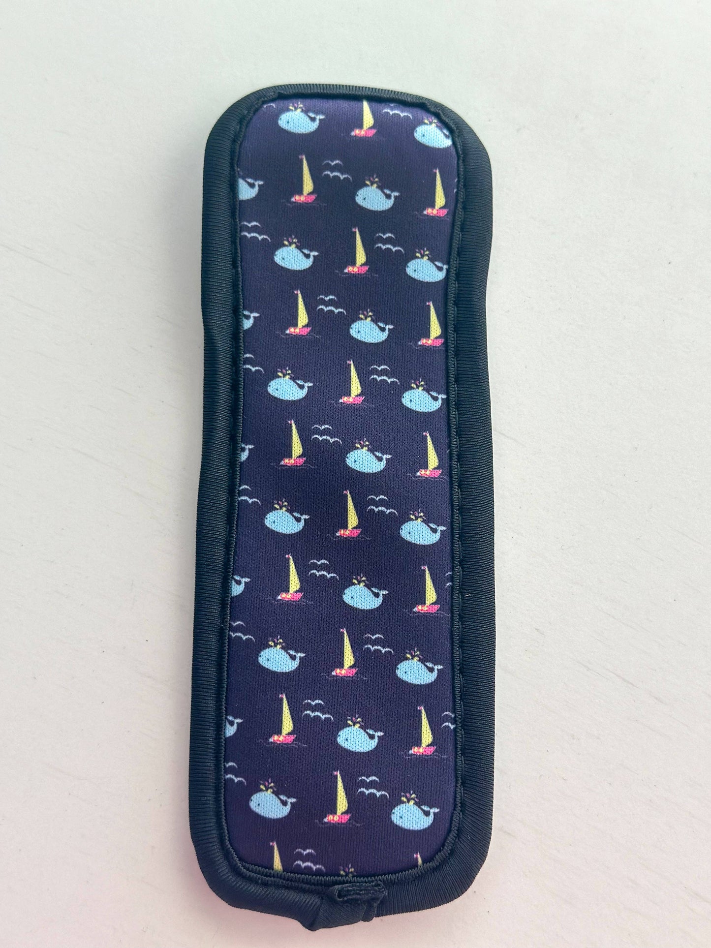 “Whales & Boats” Neoprene Popsicle Holder