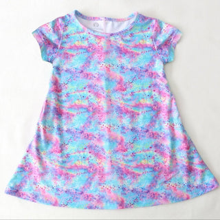Cotton Candy T-shirt Pockets Dress