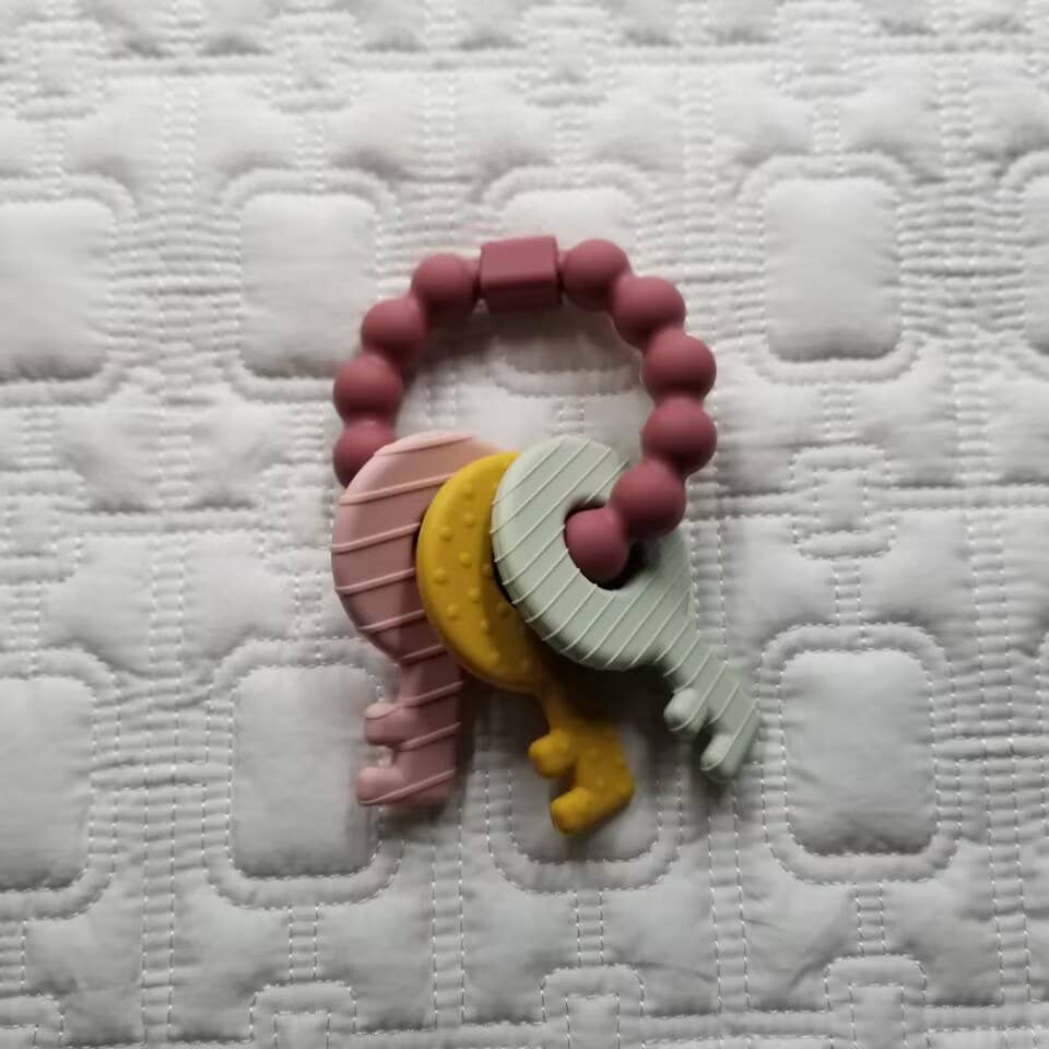 Colorful Keys Rattle Clutching & Teething Toy