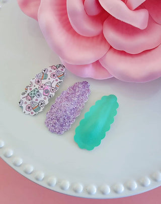 Cupcakes and Fraps 3 pack hairclips
