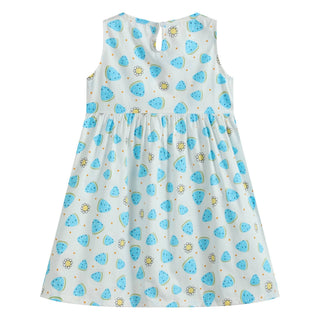 Blue Watermelon Sleeveless Dress