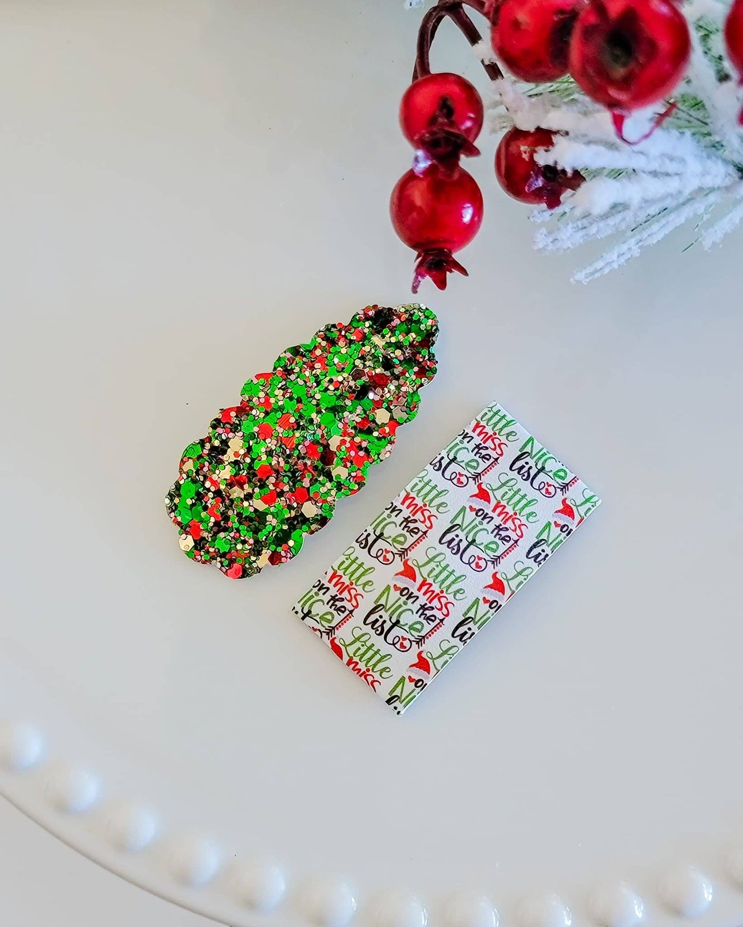 Little Miss Nice List Snap Cip Mix Set