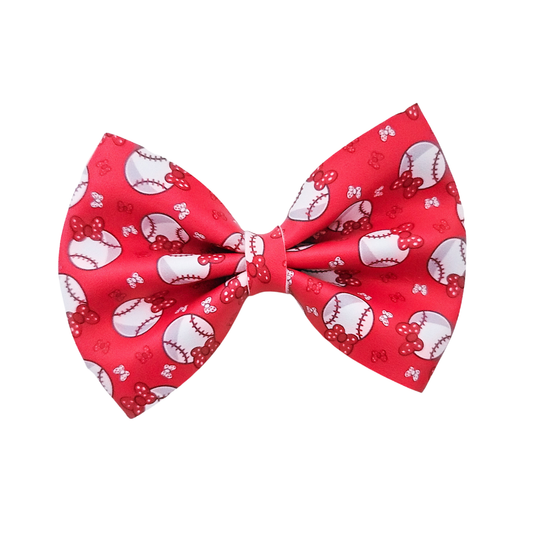 Luna Hair Bow - Bows & Baseballs
