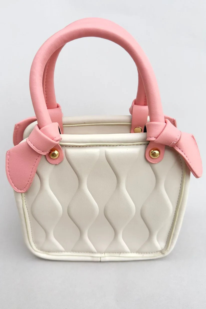 Rose Pink/Coconut Groovy Purse