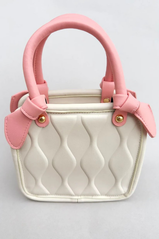 Rose Pink/Coconut Groovy Purse