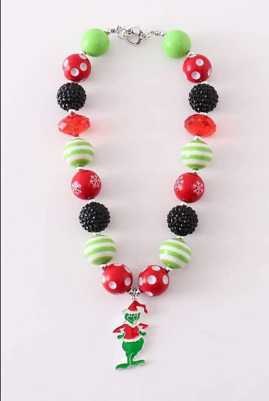 Grinchy Bubblegum Necklace