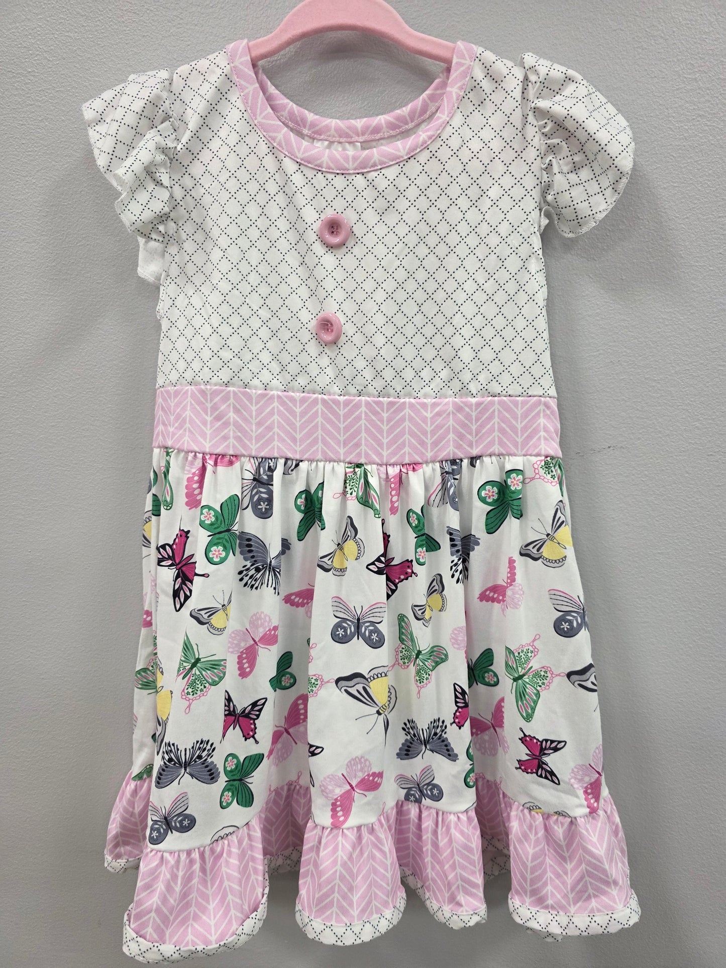 Pink Butterfly Dress