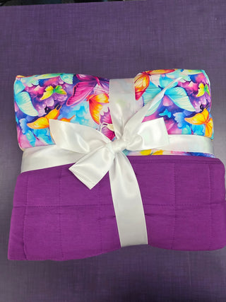 Colorful Butterflies 60 x 80 Quilted