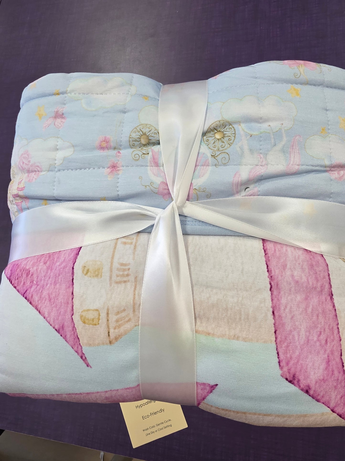 Princess Castle Double Quilted Bamboo Blanket