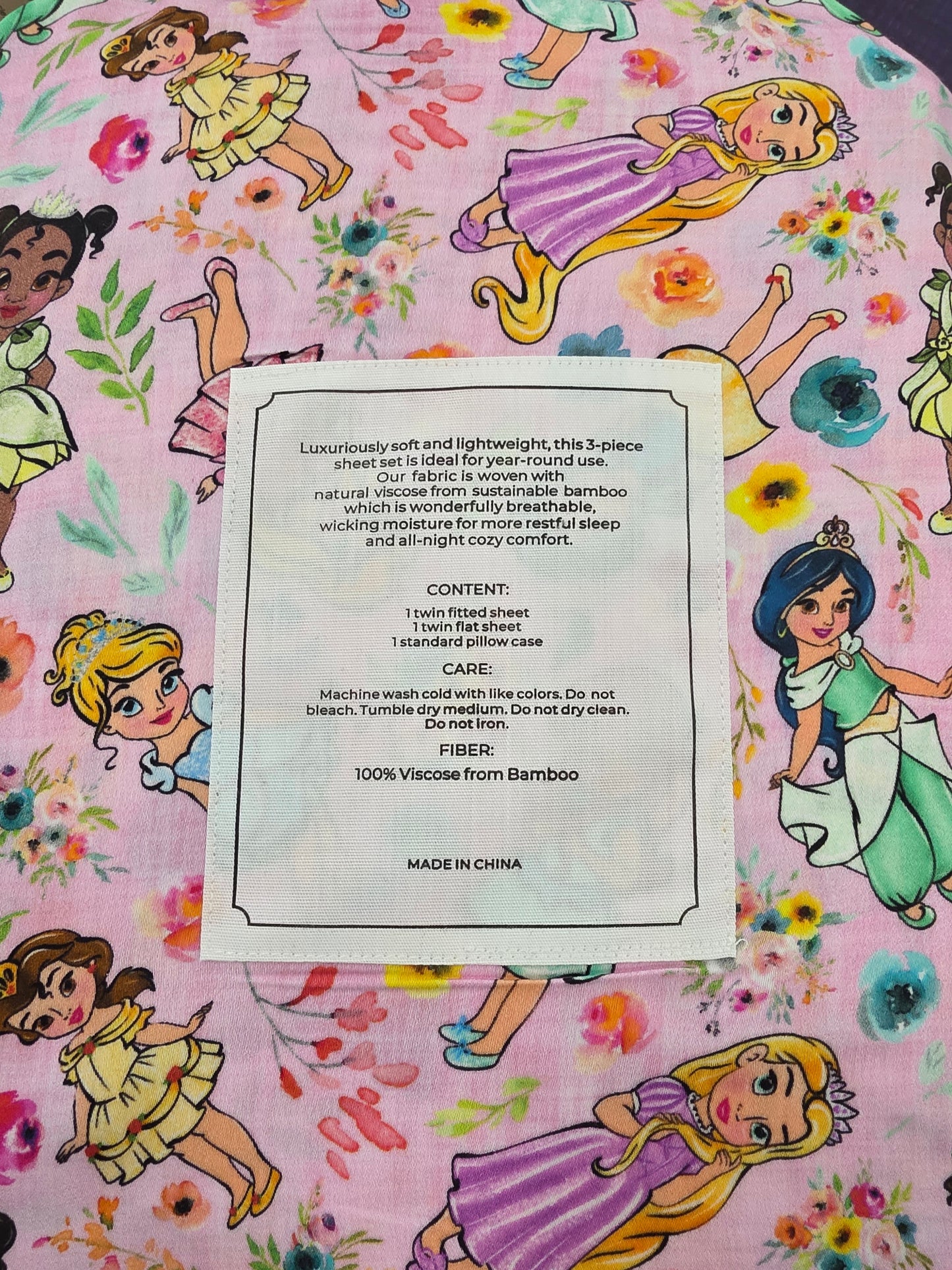 LIttle Princess Bamboo Twin Sheet Set