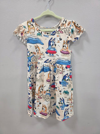 Blue Dog Beach Day Dress