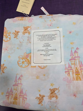 Princess Castle Bamboo Twin Sheet Set