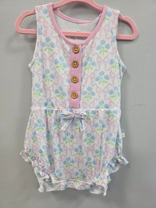 Hydrangea Bamboo Bubble Romper