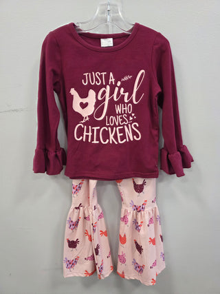 Just A Girl Who Loves Chickens Long Sleeve Pants