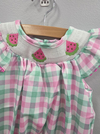 Watermelon Smocked Romper