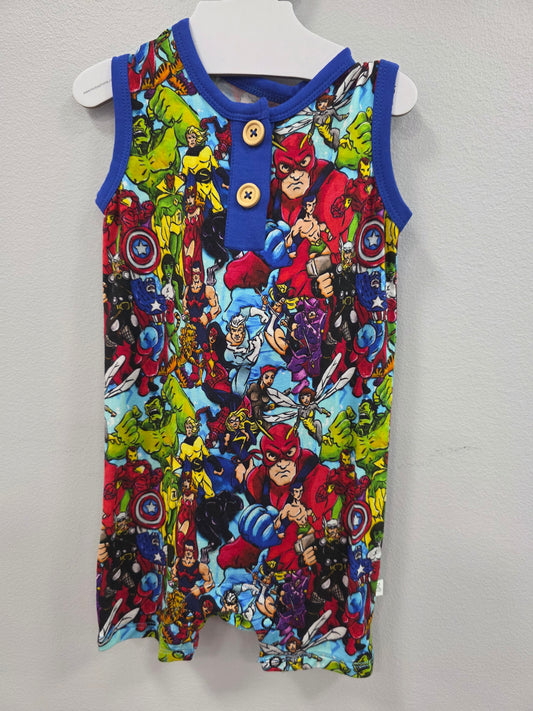 Super Heroes Romper