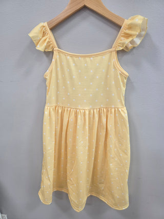 Yellow Polka Dot Suspender Dress