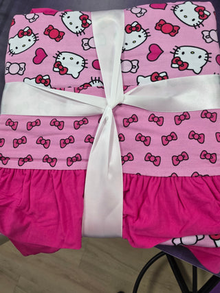 Hello Cutie Bamboo Ruffle Small Blanket