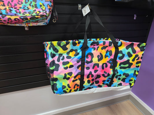 Rainbow Leopard Market Tote