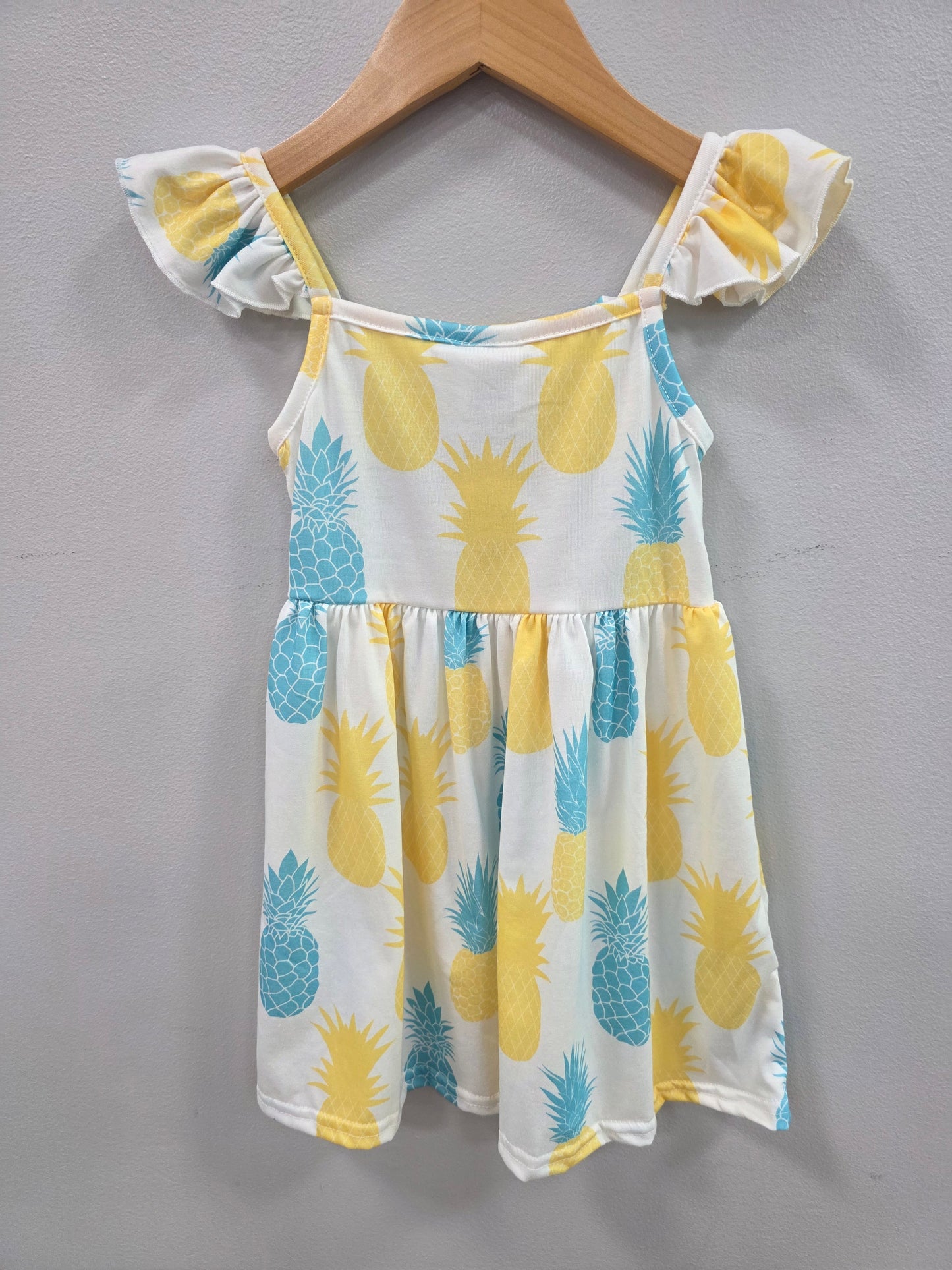 Blue & Yellow Pineapple Dress