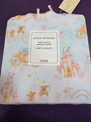 Princess Castle Bamboo Twin Sheet Set