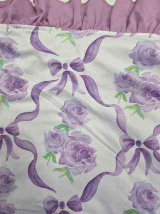 Plum Coquette Bow Blanket