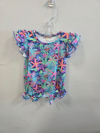 Starfish Coral Summer Baby Romper