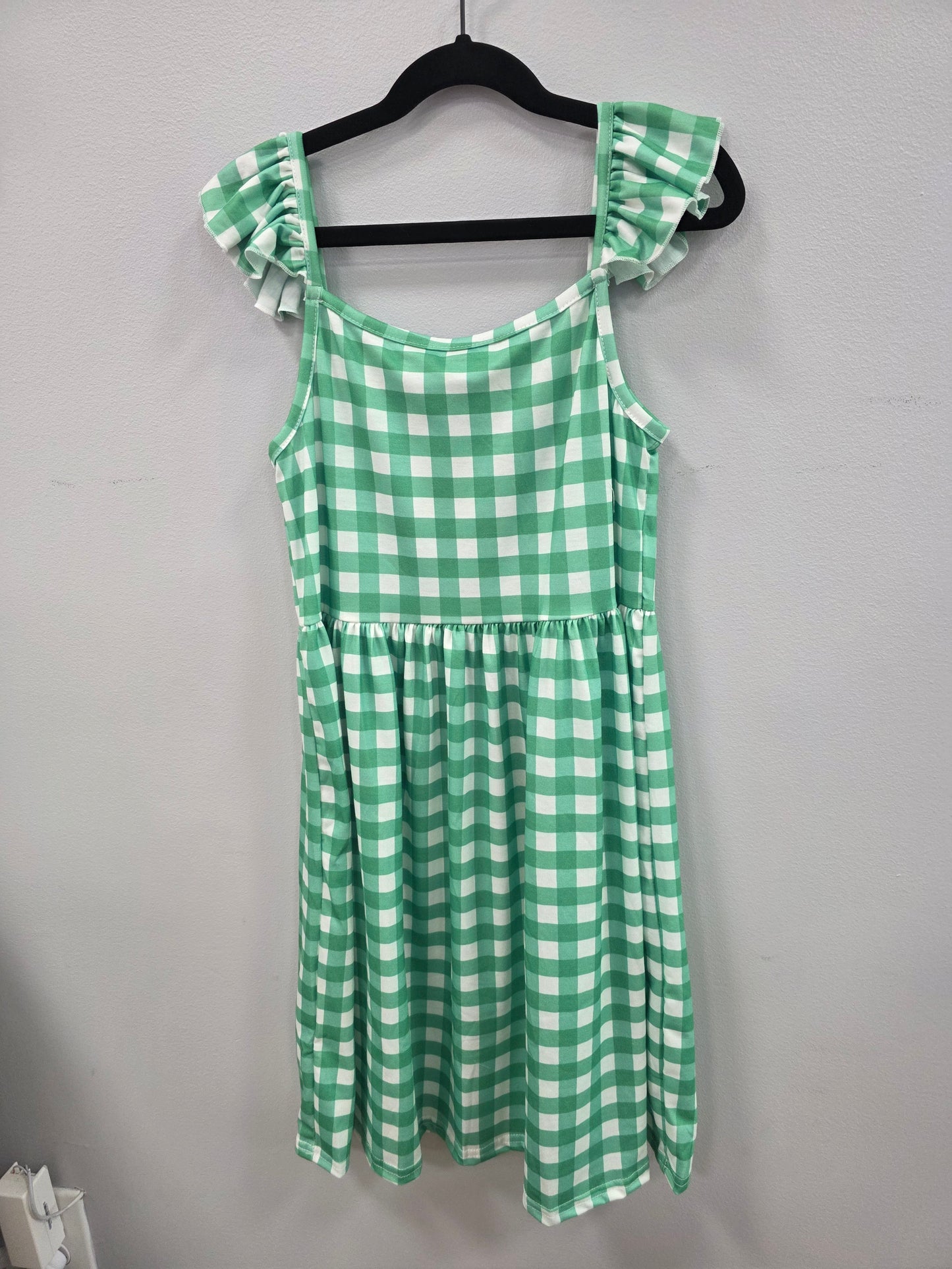 Green Gingham Dress
